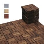 BEEFURNI Acacia Interlocking Deck Tiles (12x12 Pack 30) - Image 2